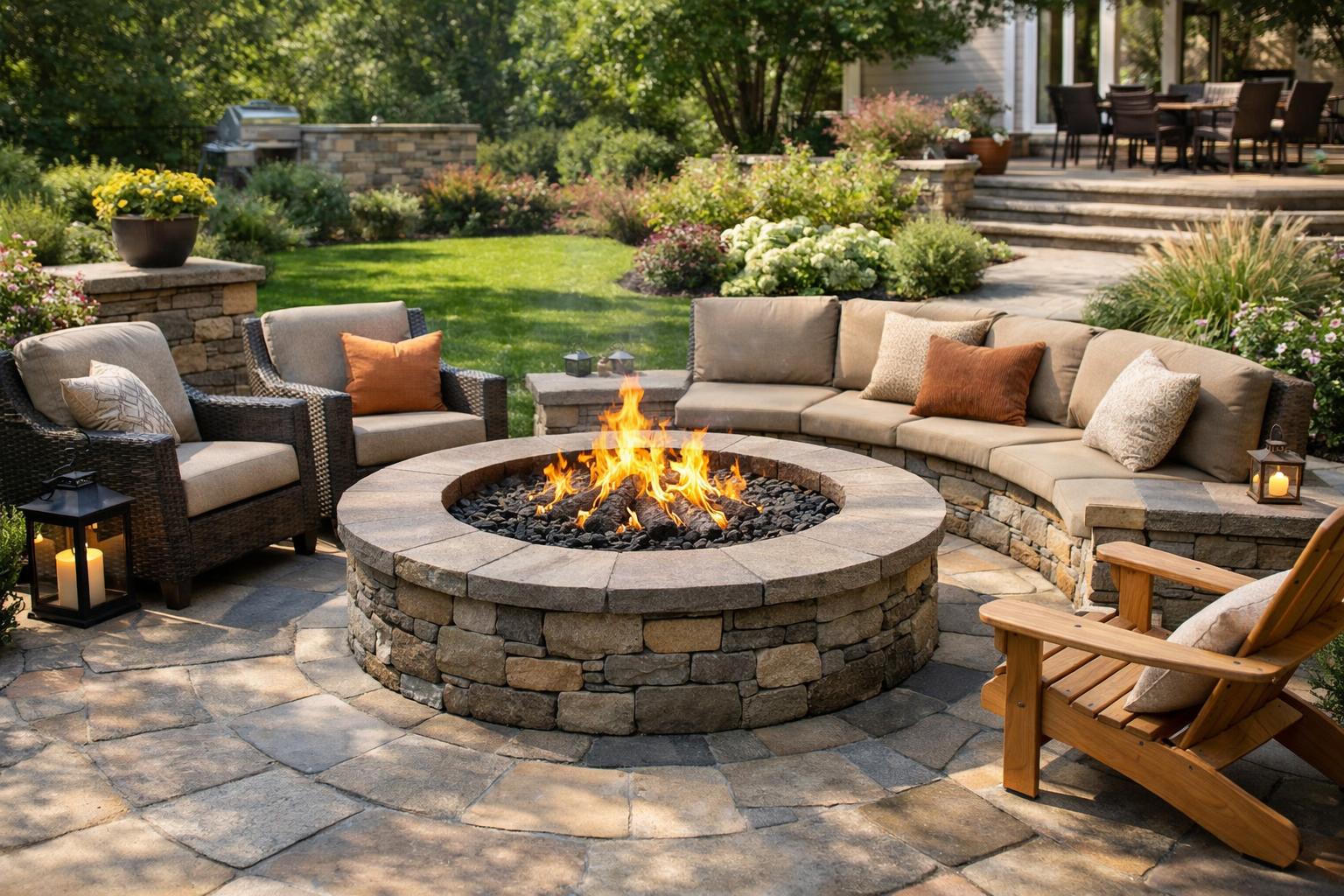 Residential fire pit area relevant to homeowner planning mistakes and outdoor-living design decisions
