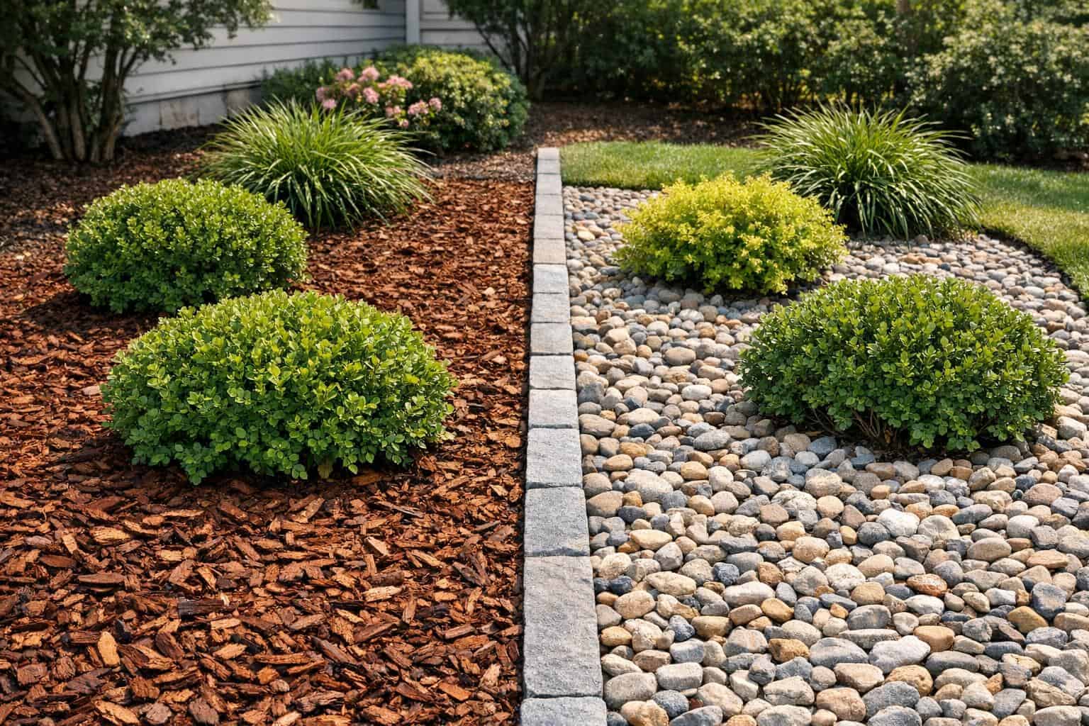 Mulch vs Rock Landscaping Guide for Homeowners