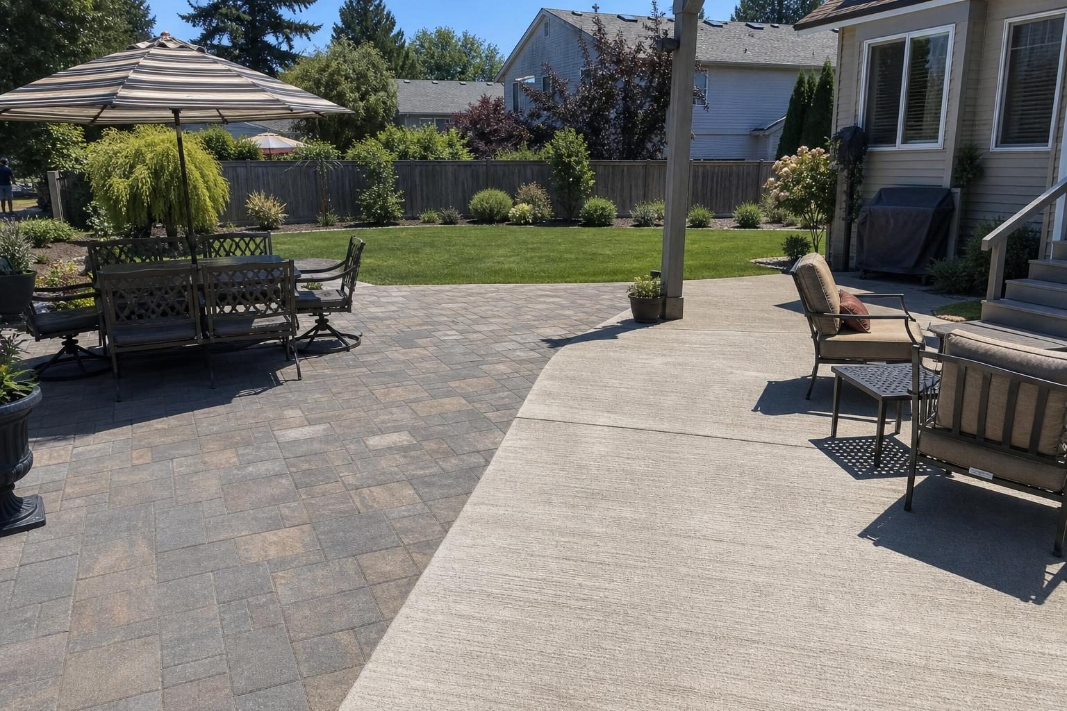 Paver Patio vs Concrete Patio: Which Should Homeowners Choose?
